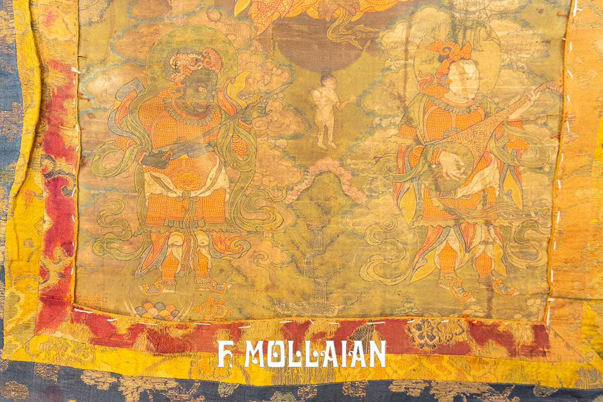 Antique Textile Thangka Tibetan 17-18 Century n°:669042
